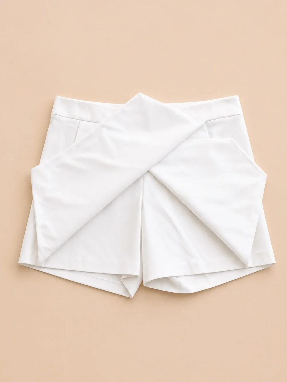 J.McLaughlin Hathaway Asymmetrical Envelope Skort in White, SZ 10 NWOT MSRP $168 - Picture 4 of 6